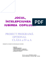 Optional Jocul Intelepciunea Si Viata Copilului