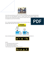 Hukum Archimedes dan Terapung