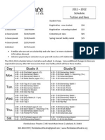 Fall 2011 Schedule