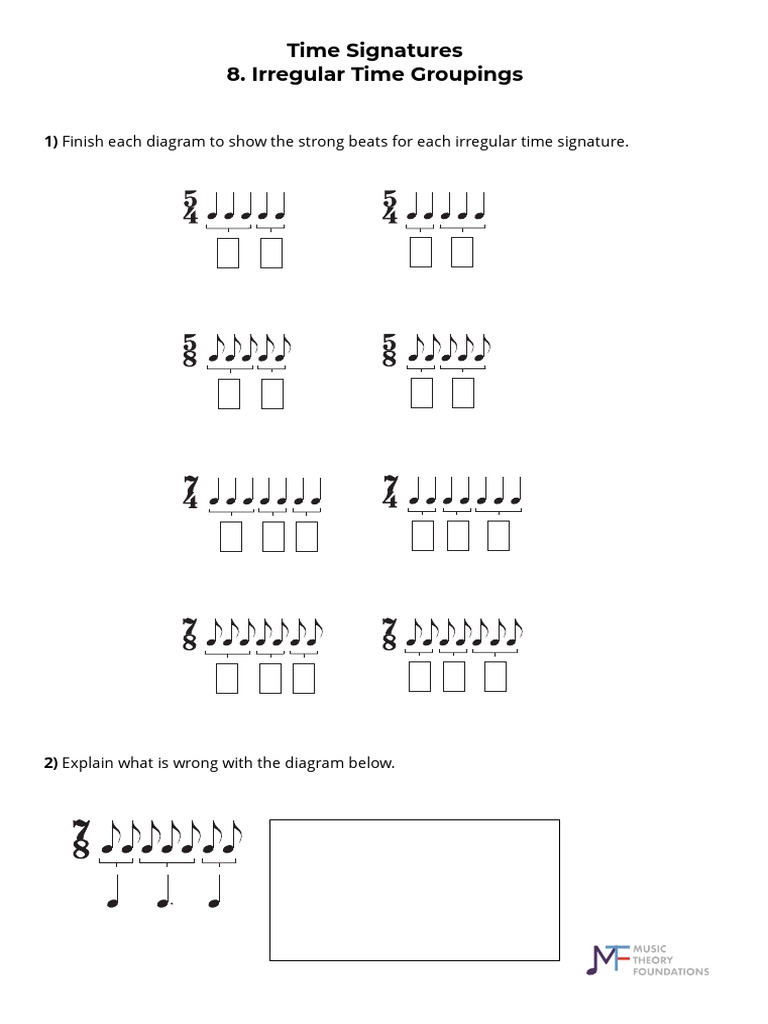 Irregular Time Signatures Explained | PDF | Teaching Methods ...