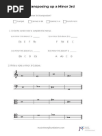 Transposition Up A Minor 3rd