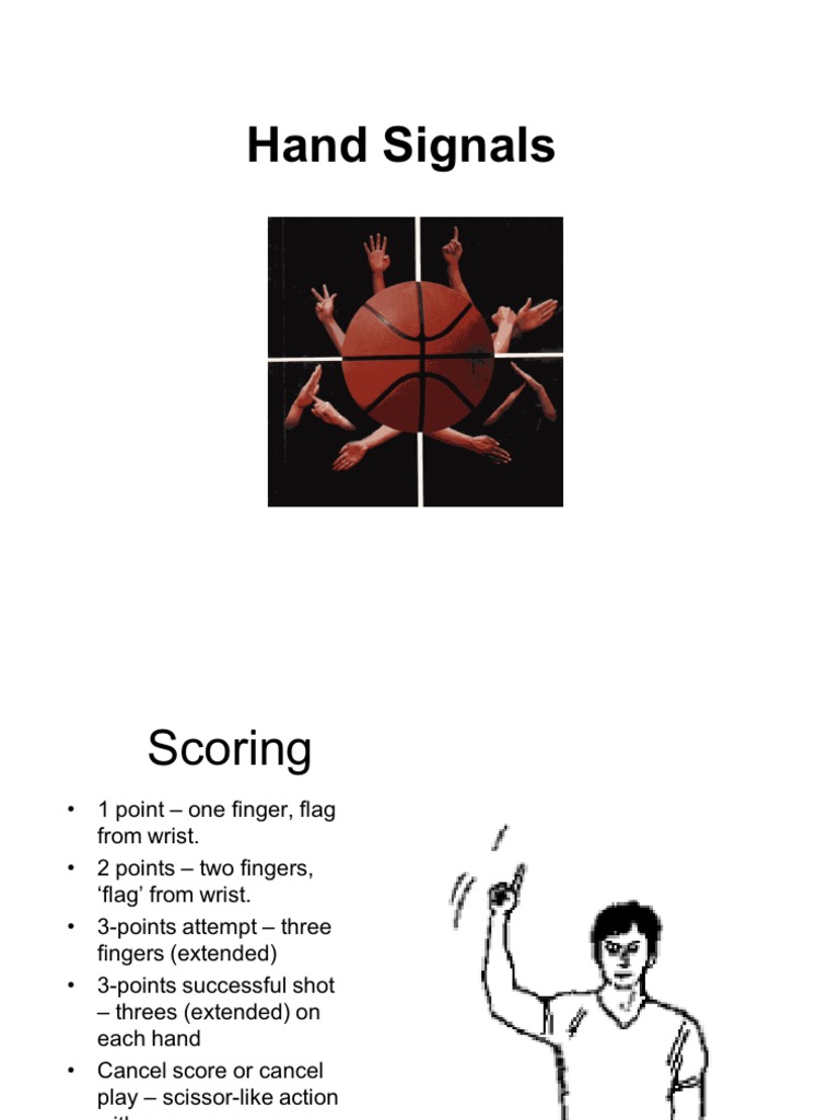 Basketball Hand Signals Explained | PDF