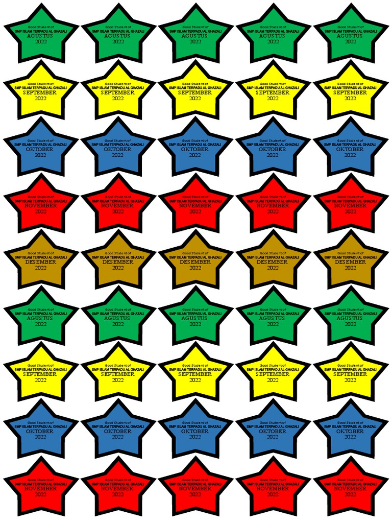 Stiker Bintang | PDF