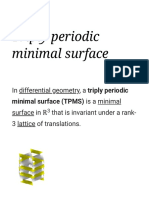 Triply Periodic Minimal Surface - Wikipedia