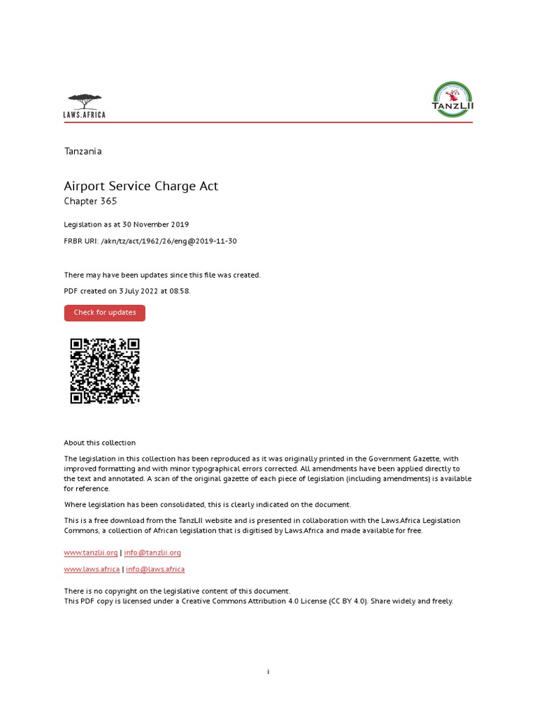 Airport Service Charge : Examples of charges according to the use of ...