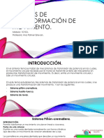 Sistemas de transformación de movimiento: Piñón-cremallera, husillo-tuerca y levas