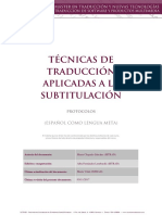 Protocolos de Subtitulación ESPAÑOL