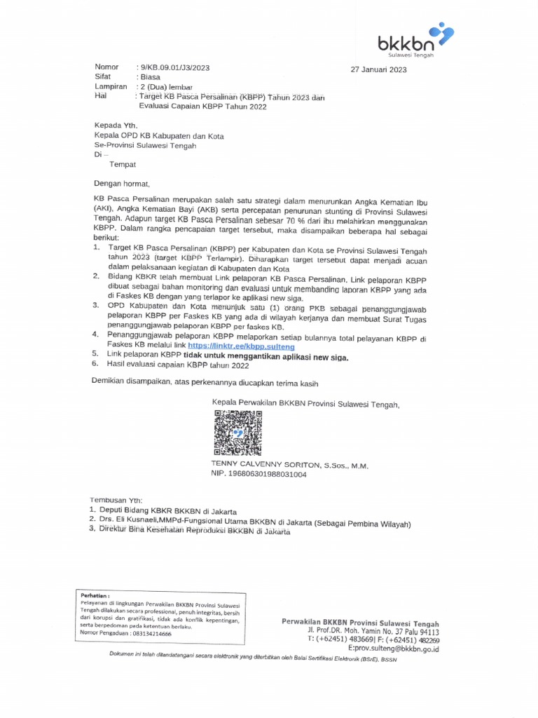 Target KBPP Tahun 2023 | PDF