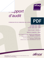 Référentiel Rapport Initial Audit ISO 90012015, IsO 14001 2015 Et OHSAS 18001 2007