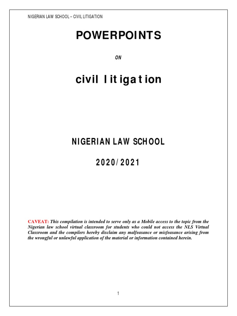 Civil Litigation | PDF | Alternative Dispute Resolution | Lawsuit