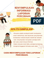 Menyimpulkan Baru Informasi Teks Laporan Percobaan