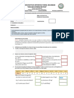 Examen-1° QUIMESTRE - 8°VO-MATEMATICAS