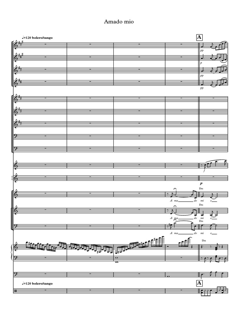 Amado Mio Big Band 2 Partitura y Partes PDF