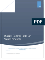 Quality Control Tests For Sterilized Products