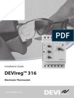 Danfoss DEVIreg 316 Electronic Thermostat Installation Guide en