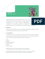 El Programa Consiste en Brindar Acompañamiento A Los Niños