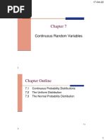 Continuous Probability Distributions