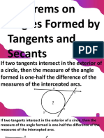 Theorems Secants Tangents