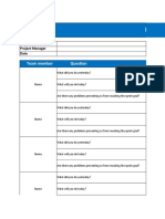 Daily Scrum Template