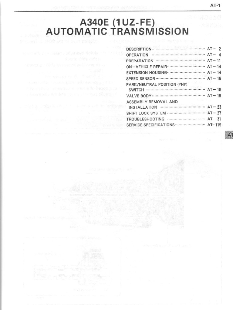 Auto Transmission 1UZ PDF