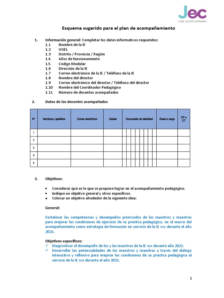 Plan de Acompañamiento Pedagógico 2021 | PDF | Evaluación