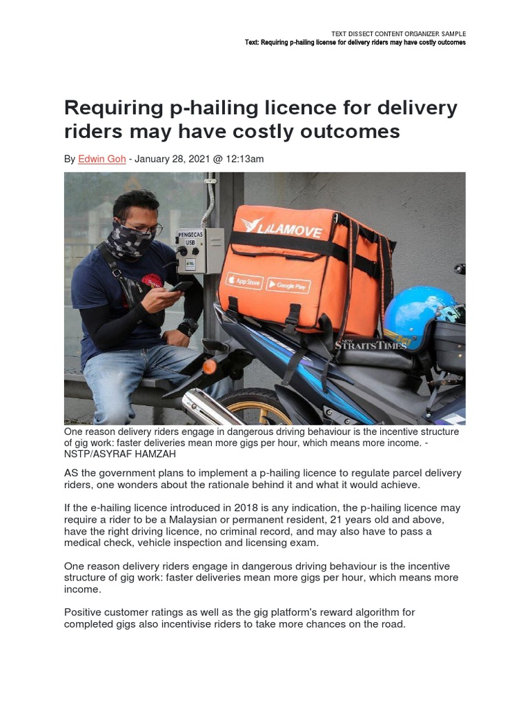 Sample Text For Text Dissect Practice PDF