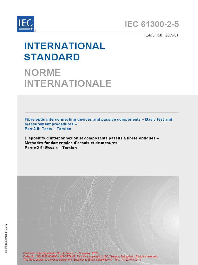 IEC 6130-2-5 - Torsion | Download Free PDF | International ...
