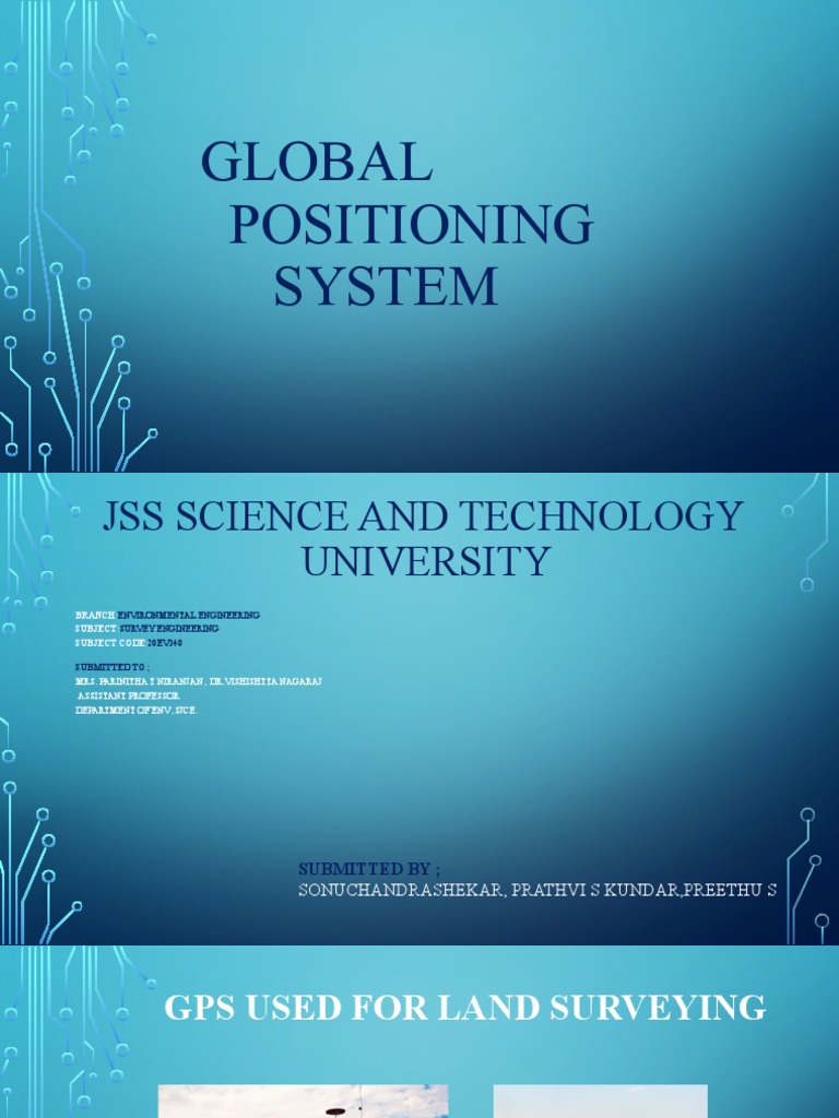GPS Survey PDF Surveying Global Positioning System