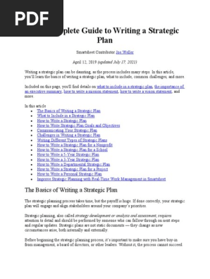 Strategic Plan
