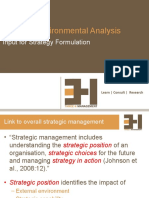 External Environmental Analysis