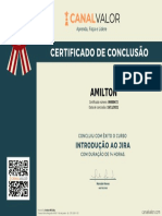 Amilton: Certificado Número: 00000472 Data de Conclusão: 19/11/2021