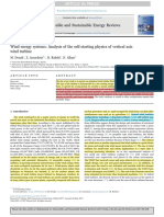 Wind Energy Systems Analysis of The Self