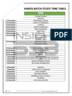 Cds Brahmos Batch Study Time Table