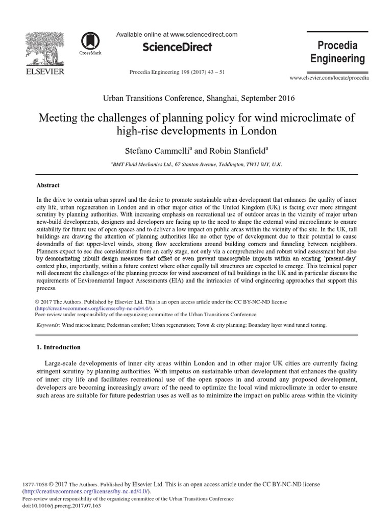 CAMMELLI & STANFIELD - Meeting The Challenges of Planning Policy For ...