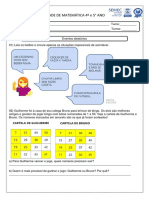 4° Ano Atividade Sobre Eventos Aleatórios