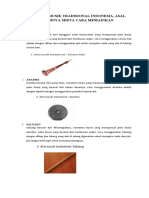 Nama Alat Musik Tradisional Indonesia Dan Asal Daerahnyaserta Cara Memainkan