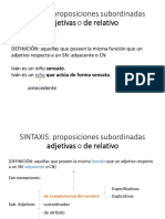 Subordinadas Adjetivas