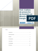 Cartera de Proyectos 2021 - Energía y Minas