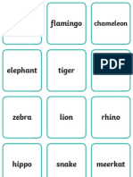 Vet Zoo Animal Matching Cards Twinkl