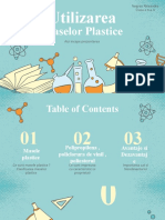 Utilizarea Maselor Plastice Proiect Chimie