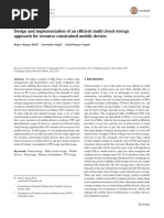 Design and Implementation of An Efficient Multi Cloud Storage Approach For Resource Constrained Mobile Devices