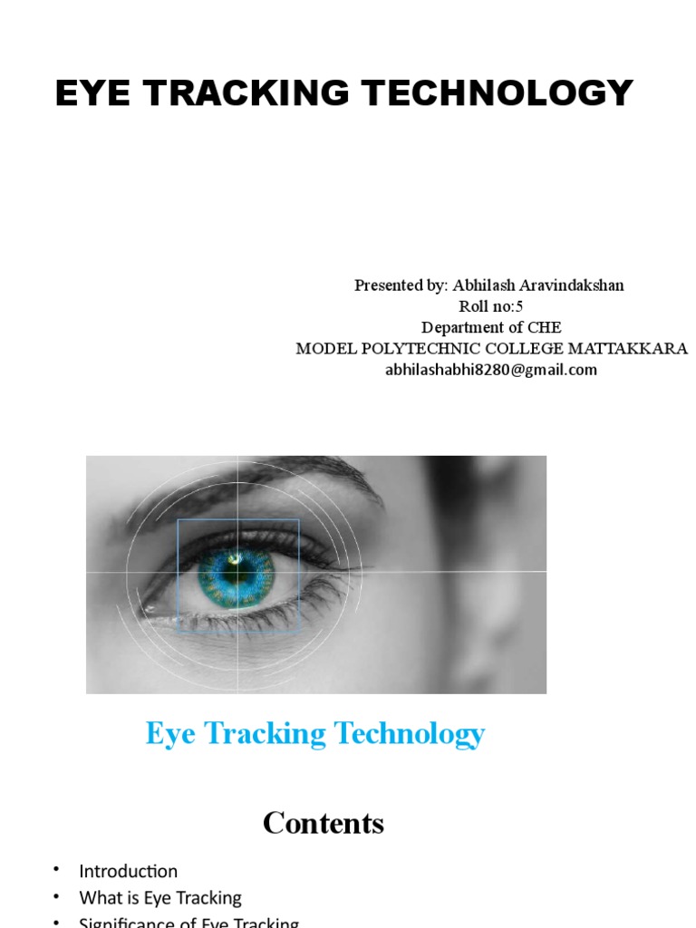 Eye Tracking Technology Overview | PDF | Eye | Optics