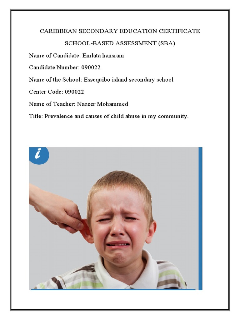 sba social studies pdf survey methodology child abuse