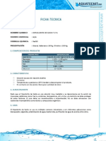 Ficha Técnica - Hipoclorito de Sodio