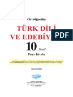 2022-2023 10. Sınıf Türk Dili Ve Edebiyatı Ders Kitabı - Düşler