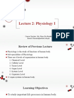 Physiology I Lecture