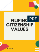 Filipino Citizenship Values