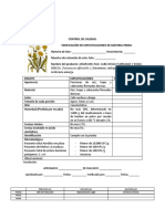 Materia Prima Amargon Verificacion Especificación