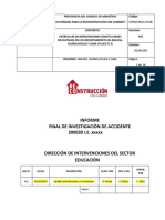 SSTMA-PR11-FO-05 Informe Final de Investigación de Accidente