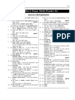 FCI (Tier - 1) Exam. Model Practice Set (Page 95 - 100)